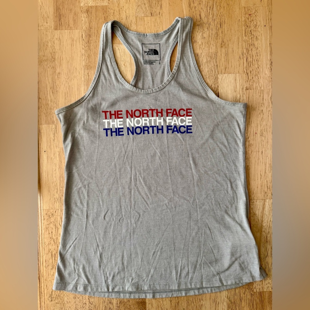 The North Face Gray Tank Top Americana women’s size Large